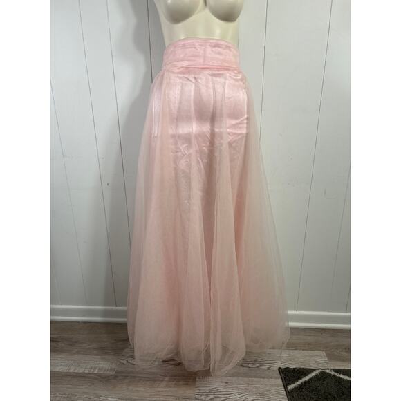 LanTing Pale Pink Tulle Maxi Skirt in Size 4 - Picture 1 of 7